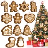 24 piezas de adornos rústicos para árbol de Navidad de
