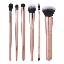 e.l.f. Kit facial impecable, colección de pinceles de 6 piezas, pinceles para cara, ojos y cejas, vegano y libre de crueldad animal