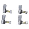 4PCS Tie Rod End Kit Rubber Metal WearResistant Replacement for