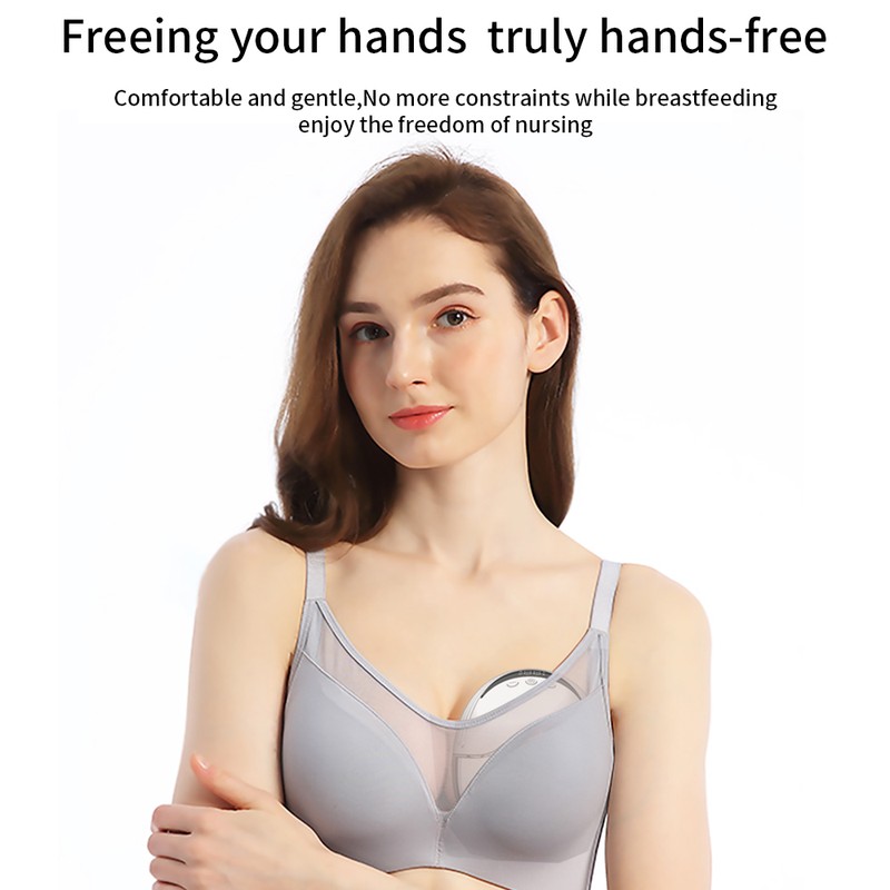 2PCS Hands Free Breast Pump Wearable Electric Breast Pump Lightweight