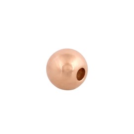 Rose Gold Filled 4mm Seamless Round Beads, Sold in Packs (20 Pieces) Classic Plain Bead for Jewelry Making, Round Beads for Necklace Bracelet, Available in Different Sizes, Jewelry Findings