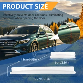 WALWAL Car Door Edge Guard Protector Scratch Strip Fit for Most Car(8 Pcs,Transparent