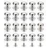 sourcing map 12mm Ball Head Stud Rivets Screw Back, 20Pack