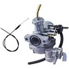 labwork Carb Carburetor with Throttle Cable Replacement for Honda ATC 70 90 110 125 C02220 TRX125