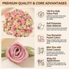 100 Pcs Mini Satin Ribbon Rose for Crafts