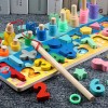 Número anillo tablero De Juego De Pesca (juego Montessori)