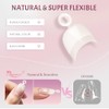 Ranrose Puntas de uñas cortas: 600 uñas postizas ovaladas cortas