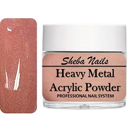 SHEBA NAILS Heavy Metal Color Acrylic Collection - 1 oz. - Rose Gold