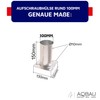 Aqbau® Screw-On Sleeve Round 100 mm Impact Sleeve Impact Ground