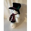 Large weighted snowman, weighted stuffed animal in 6 lbs, Xmas
