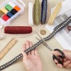 PH PandaHall 12 Yards 6 Colours Gimp Braid Trim, 3/4