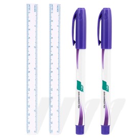 DOKRIN 2 Stück Hautmarker, Tattoo- und Beauty-Markierungs- und Positionierungsstifte, mit 2 Linealen