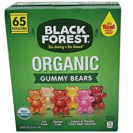 Black Forest Organic Gummy Bears, 0.8 Oz Bag, Box Of 65 Bags