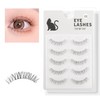 False Eyelashes, Natural, Transparent Axis, Bunch, Eyelashes, Easy, Beginners, Easy