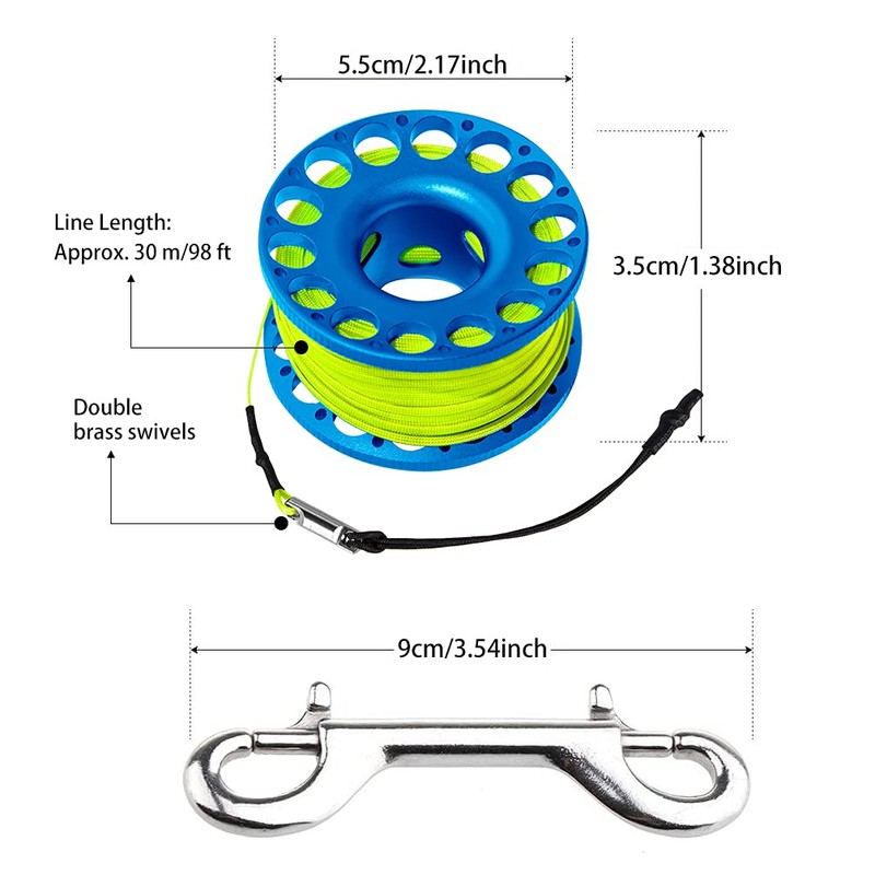 Seafard 5ft Yellow Scuba Diving Open Bottom Surface Marker Buoy