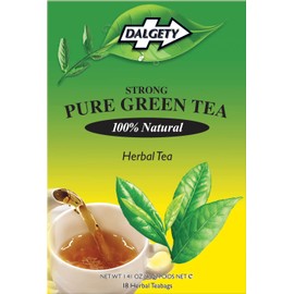 Dalgety Pure Green Herbal Tea 6x40g Cartons (6 Pack) 100% Natural Tea (Total 108 Teabags); Delicious and Packed with Unique Health Benefits