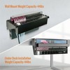 Tecmojo 4U Foldable Vertical Wall Mount Rack and Wall Mountable