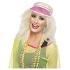 Smiffys Poker Visor, Pink , 1980's Fancy Dress, 1980s Dress