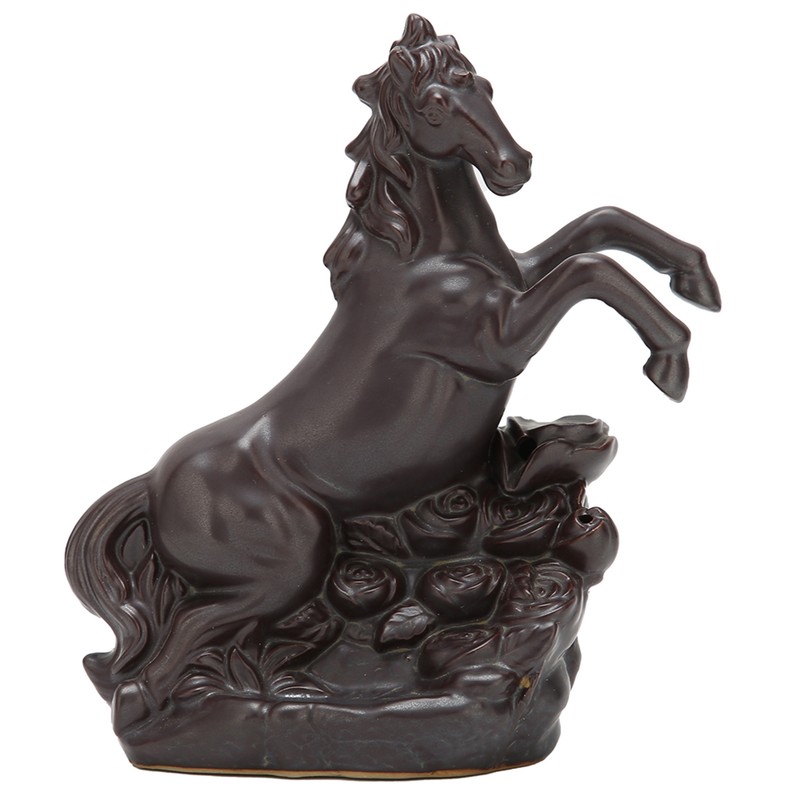 Running Horse Incense Burner Backflow Incense Holder Ornament for Bedroom