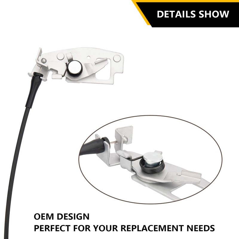Door Latch Assembly w/Cable&Rod for Ford E150 E250 E350 Van