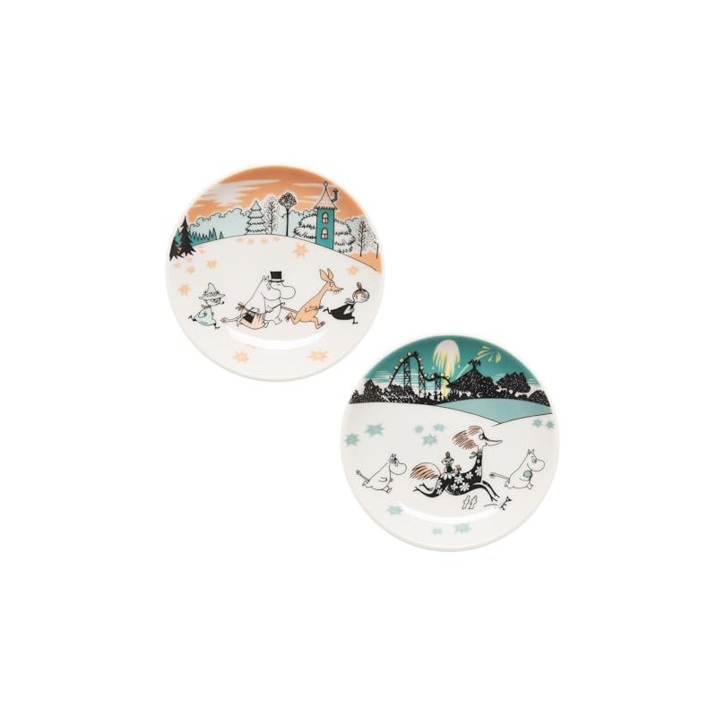 Moomin Arabia 1077472 Mini Plate Small Plate 4.1 inches (10.5