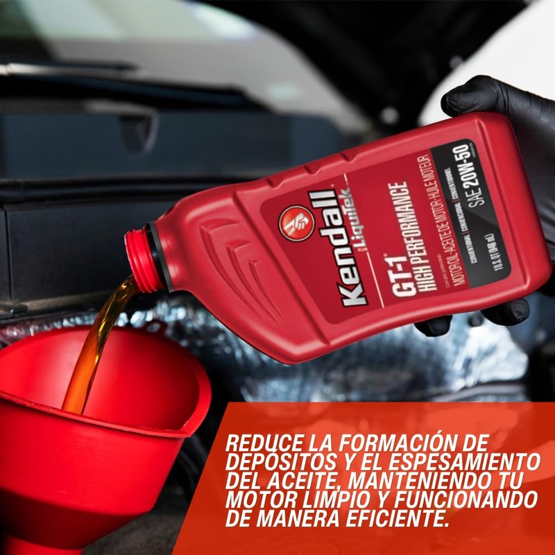 Kendall GT-1 Competition 20w-50 w/Ti - 12/1 qt. Case