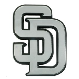FANMATS 26697 San Diego Padres 3D Chrome Metal Auto Emblem