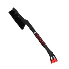 KVAEY 25" Snow Brush and Ice Scraper for Car Windshield, Detachable Car Snow Scraper and Brush with Ergonomic Grip, Winter Snow Removal Tool to Remove Ice Snow Frost (Black)