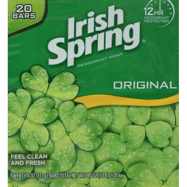 Irish Spring Deodorant Soap, fresh 80 Ounce