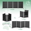RANTILA 4 Panel Indoor Foldable Dog Fence Freestanding Dog Gate