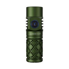 LUMINTOP Thor Mini LEP Flashlight 700 Meter Ultra-Long Range Mini Spotlight Flashlight 18350 Rechargeable Battery Ultra-compact and Lightweight Night Light Ring IPX8 Waterproof LEP Flashlight. - Color: Green