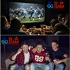 Go Team Neon Sign,Dimmable Baseball Football Neon Sign for Wall