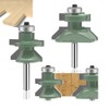 OLETBE Tongue and Groove Flooring Router Bit Set 1/4-Inch Shank