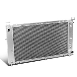 DNA Motoring RA-SILVERADO99-2 2-Row Full Aluminum Radiator Compatible with 99-06 Silverado 2500/Suburban 1500/Yukon/Yukon XL 1500/Sierra 1500/Sierra 2500, 4.8L/ 5.3L V8, Metallic