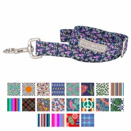 Lucky Love Dog Leash | Beautiful Vivid Patterns | Durable & Long Lasting (Primrose, Small)