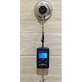 Delex Strong Hold No-Drilling/Suction Cup Double Robe Hook - Vaccum System - Stainless Steel Never Rust - for Bathroom & Kitchen