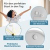 Mebus Silent Alarm Clock with Stylish Design, Snooze and Illuminated