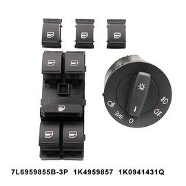 1K0941431Q 1K4959857B 폭스 바겐 제타 MK5 골프 5 6 Tiguan Passat B6 CC 캐디 Touran 창 헤드 라이트 제 1K0941431Q 1K4959857B Volkswagen Jetta MK5 Golf 5 6 Tiguan Passat B6 CC Caddy Touran Window Headlight Assembly [01 5PCS]