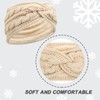 DRESHOW Women Warm Knitted Headband Winter Ear Warmer Crochet Head