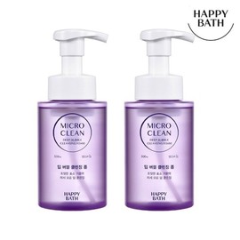 Happy Bath AP 해피바스 마이크로 클린 딥 버블 클렌징폼 300ml 2입 AP Happy Bath Micro Clean Deep Bubble Cleansing Foam 300ml 2 Pack