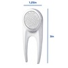 RE GOODS Golf Divot Tool (Steel), Black and Silver