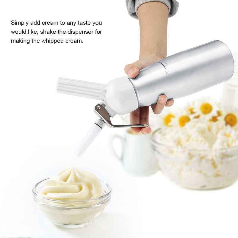 500mL Whipped Cream Dispenser Foamer Portable Cream Whipper for Coffee