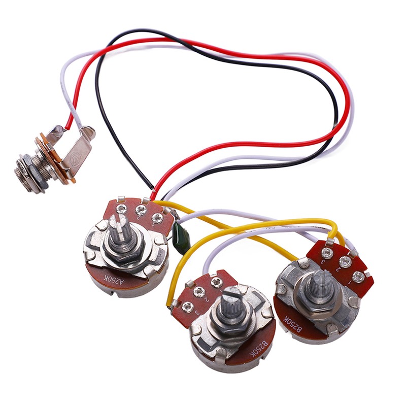 Guitar Potentiometer Kit Jazz Bass Wiring Harness 1 Volume 2