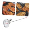 IWOWHERO Stainless Steel Meat Thermometer for Grilling Cooking Accurate BBQ