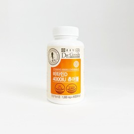 Chong Kun Dang Dr. Goods Vitamin D 4000IU Chewable 1000mg x 90 tablets - / 닥터굿스 비타민D 4000IU 츄어블 1000mg x 90정 -