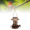 Solar Bird Feeder for Outdoors Hanging IP65 Waterproof Warm Light