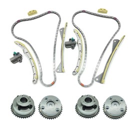 Noptul Engine Timing Chain Kit, Suitable for Santa Fe Sorento Azera Genesis 3.3L 3.8L, Automotive Replacement with Camshaft CVVT Gears 24321-3L100 24350-3CGA1 24410-3CGA3
