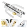 FOYTOKI Storm Door Handle Replacement with Lock Heavy Duty Aluminum