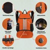 ONTYZZ Orange Sports Backpack with Drawstring Closure Basketball Backpack Gym
