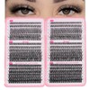 Bransfy 3 Styles 720pcs Eyelashes Clusters Lash Clusters Wispy Individual